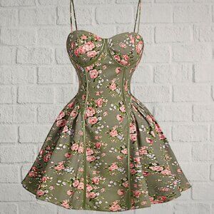 4X (FITS LIKE 3X) Floral Mini Dress
